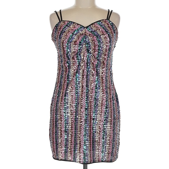 Lovers and Friends City Lights Mini Dress in Multi Sequin | REVOLVE Medium - Picture 2 of 8